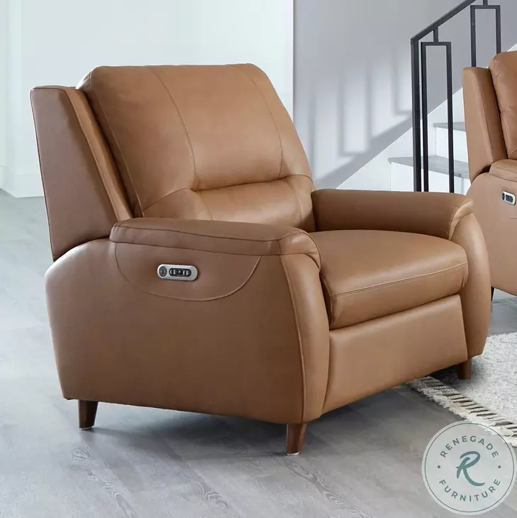 Avenleigh Caramel Cream Leather Power Recliner