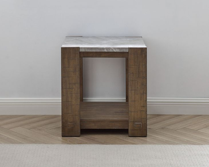 Libby Brown Rectangular Sintered Stone End Table