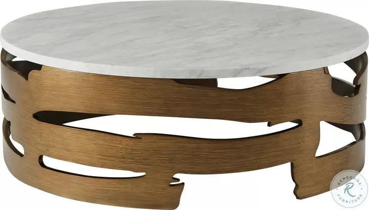 Washi Sapwood 48" Round Cocktail Table