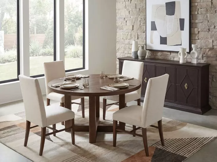 Driftwood Worn Saddle Dining Room Set