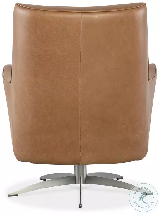 Dunmore Light Brown Swivel Chair