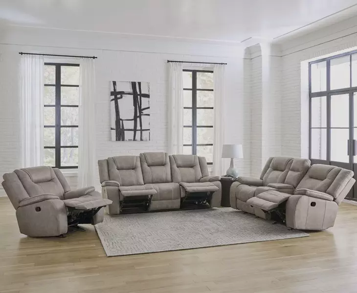 Blake Desert Taupe Performance Fabric Glider Recliner
