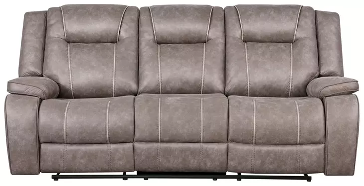 Blake Desert Taupe Performance Fabric 88" Reclining Sofa