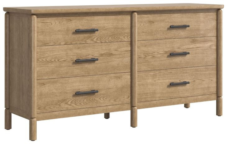 Verge Brown 6 Drawer Dresser