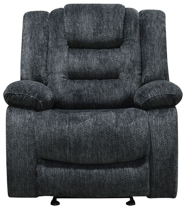 Bolton Misty Storm Performance Fabric Glider Recliner