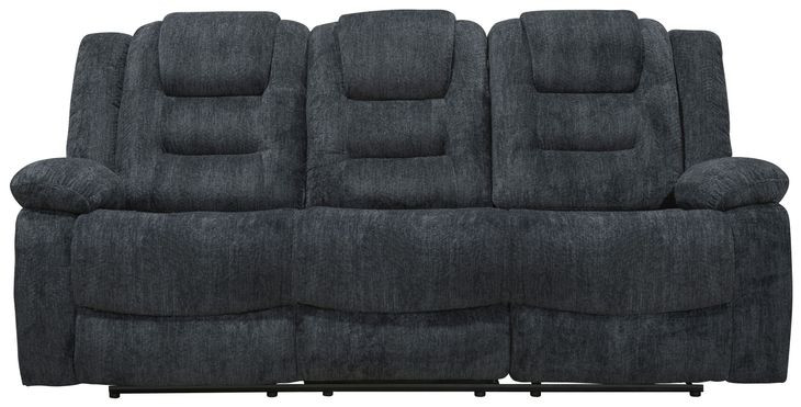 Bolton Misty Storm Performance Fabric Dual Reclining Sofa