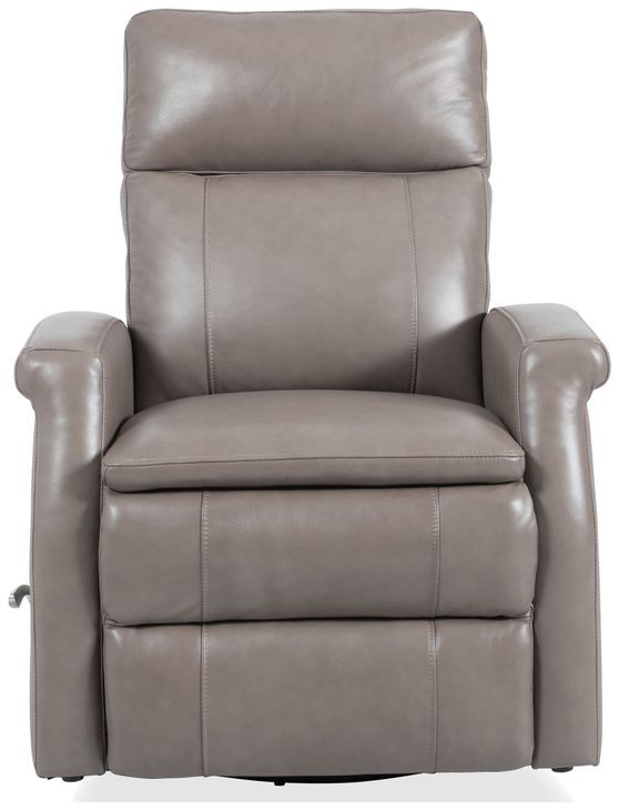 Bristol Graphite Leather Swivel Glider Recliner