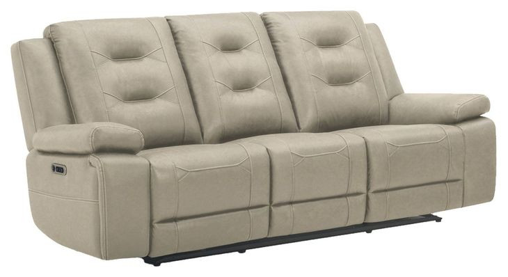 Caldwell Tahoe Fog Performance Fabric Power Reclining Sofa