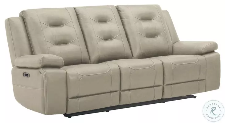 Briarwood Tahoe Fog Performance Fabric Power Reclining Sofa
