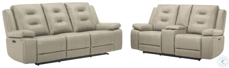Briarwood Tahoe Fog Performance Fabric Power Reclining Living Room Set