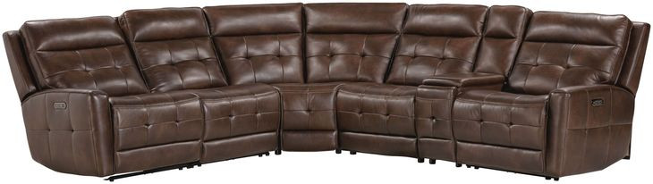 Canterbury Acorn 6 Piece Zero Gravity Modular Power Reclining Sectional