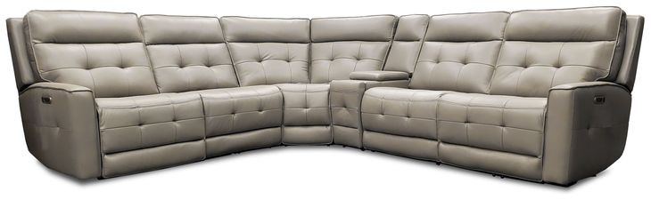 Canterbury Pewter 6 Piece Zero Gravity Modular Power Reclining Sectional