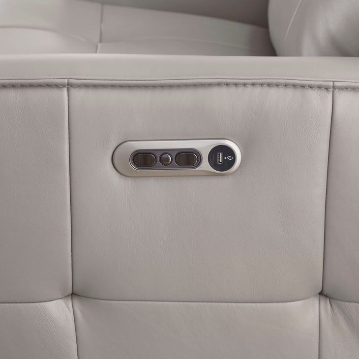 Canterbury Pewter Zero Gravity Power Reclining Sofa With Power