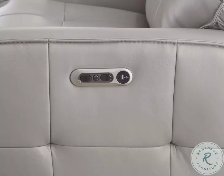 Glendale Pewter Zero Gravity Power Reclining Living Room Set with Power Headrest