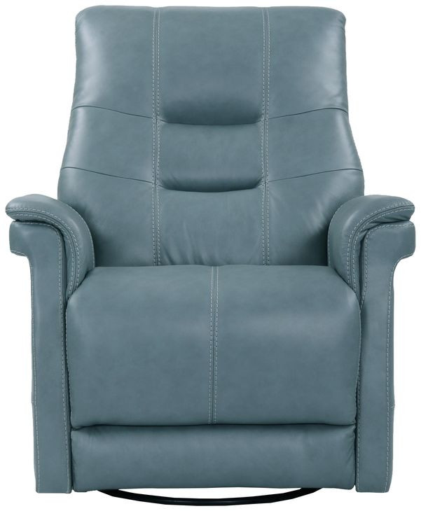 Carnegie Verona Azure Power Cordless Swivel Glider Recliner with Power Headrest