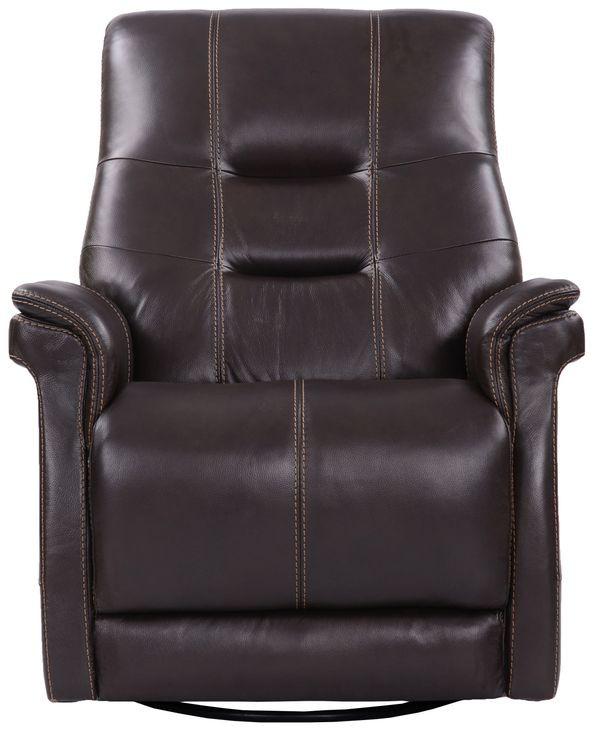 Carnegie Verona Coffee Power Cordless Swivel Glider Recliner with Power Headrest