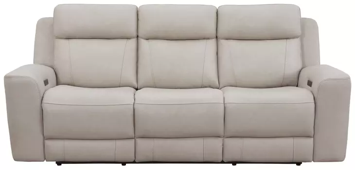 Calgary Stone Leather 92" Power Reclining Sofa