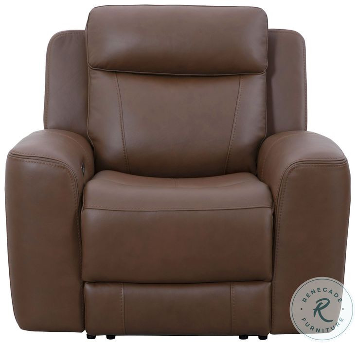 Carrith Autumn Umber Leather Power Reclining Living Room Set