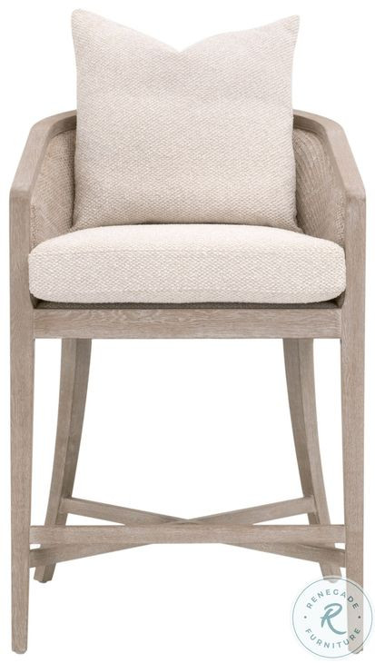 McGuire LiveSmart Gellar Linen Counter Height Stool