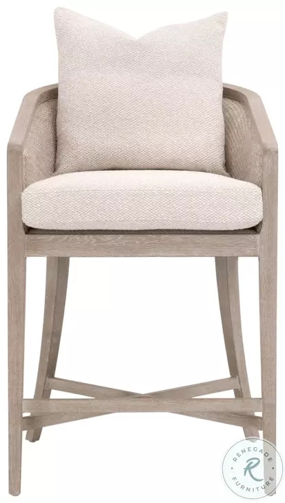 McGuire LiveSmart Gellar Linen Counter Height Stool