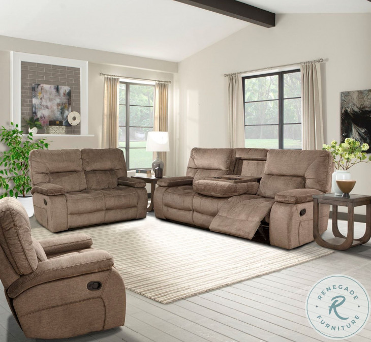 Chapman Kona Dual Reclining Sofa with Drop Down Console