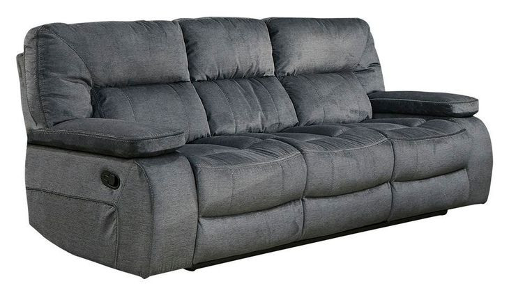 Chapman Polo Performance Fabric Dual Reclining Sofa with Drop Down Console
