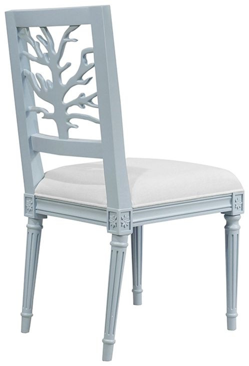 Mckay Light Blue Lacquer Dining Chair