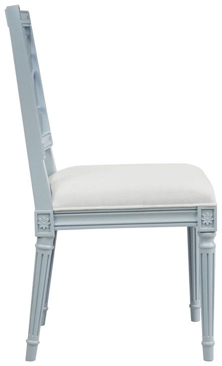 Mckay Light Blue Lacquer Dining Chair
