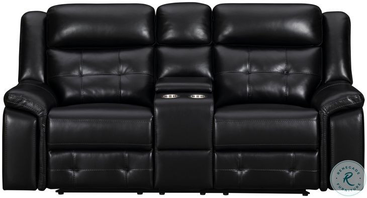 Claverton Phantom Reclining Console Loveseat