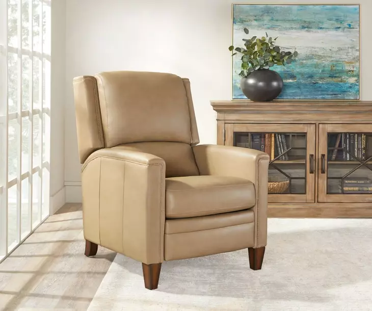 Connor Luxe Latte Leather Recliner From Parker Living | Coleman