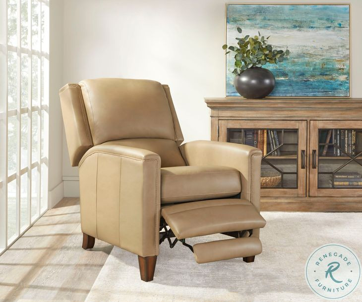 Corwyn Luxe Latte Leather Power Recliner