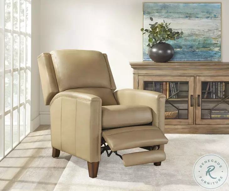 Corwyn Luxe Latte Leather Power Recliner