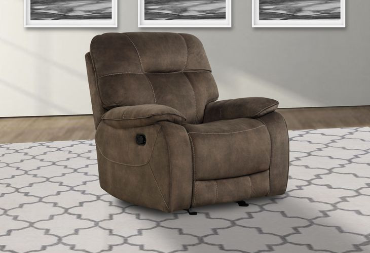 Cooper Shadow Brown Manual Glider Recliner