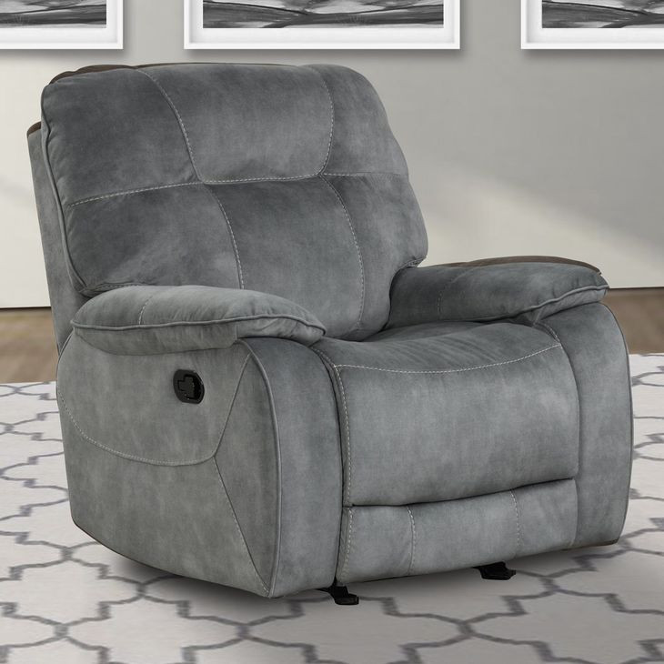 Cooper Shadow Grey Manual Glider Recliner