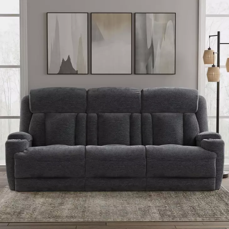 Dalton Lucky Charcoal 89" Power Reclining Sofa