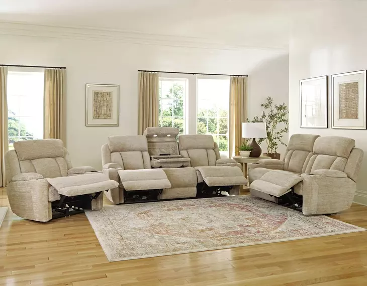 Dalton Lucky Fawn 89" Power Reclining Sofa