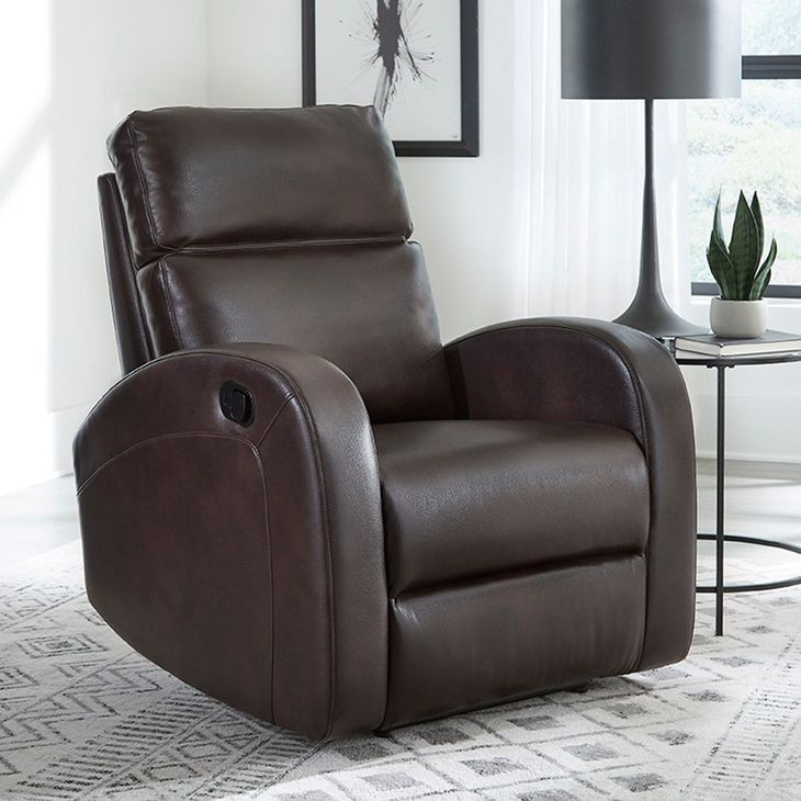 Devin Pebble Brown Manual Recliner