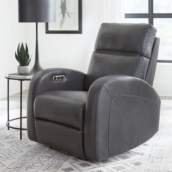 Devin Pebble Grey Power Recliner