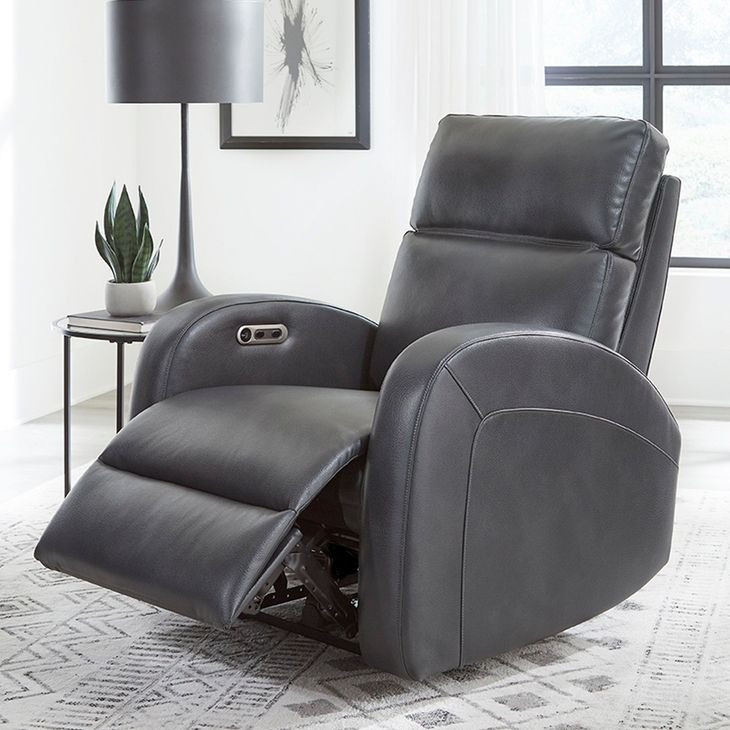 Devin Pebble Grey Power Recliner