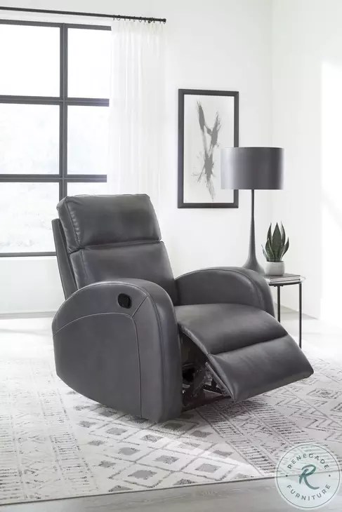 Dorian Pebble Grey Manual Recliner