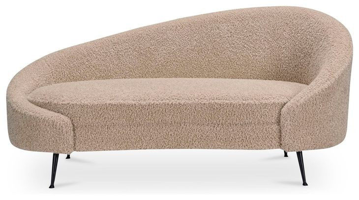 Abigail Light Brown 66" Chaise