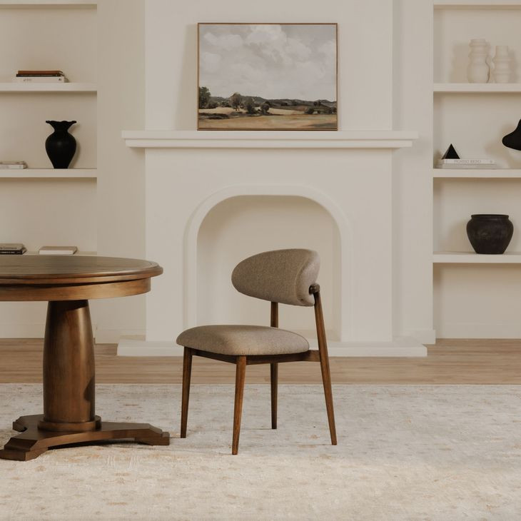 Ellie Gray Performance Fabric Upholstered Dining Chair