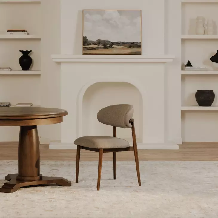 Ellie Gray Performance Fabric Upholstered Dining Chair