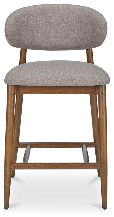 Ellie Gray Performance Fabric Upholstered Counter Height Stool