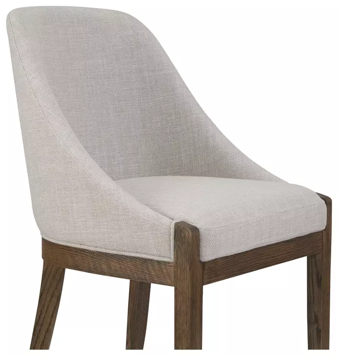 Edward Heather Beige Performance Fabric Upholstered Dining Chair