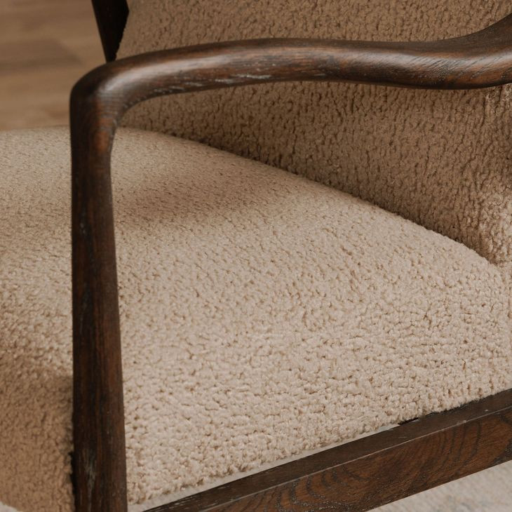 Yates Beige Upholstered Accent Chair