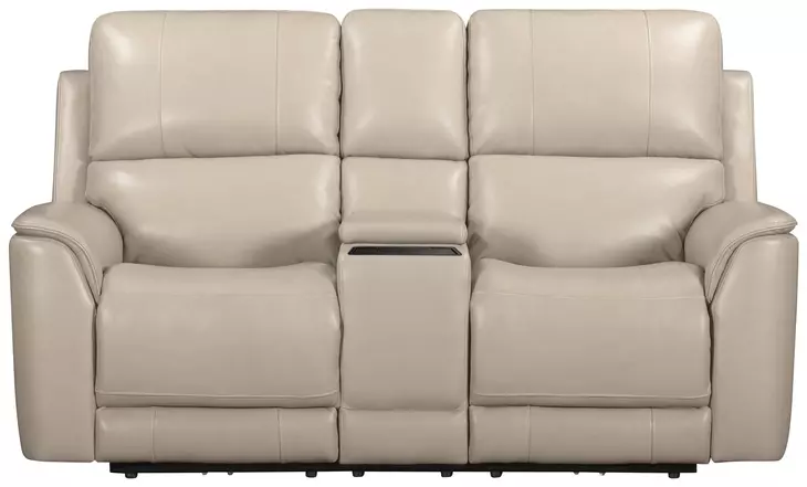 Easton Steamboat Quartz Leather 76" Zero Gravity Power Reclining Loveseat with USB Charging