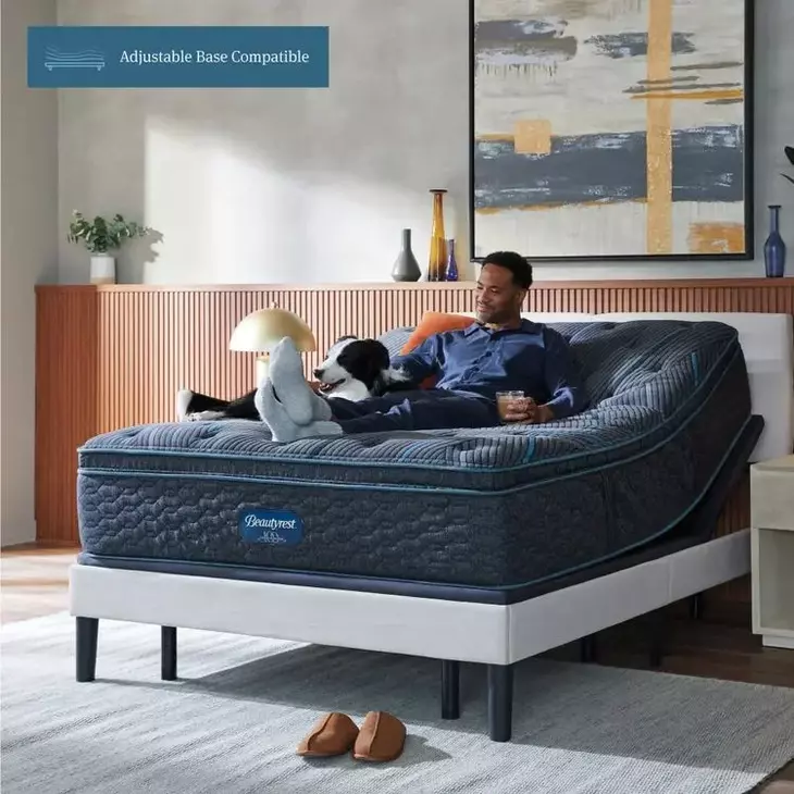 Beautyrest Gray  Level 2 Plush Full Size Mattress