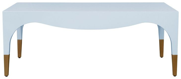 Medina Light Blue Rectangular Coffee Table