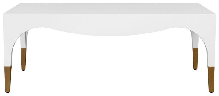 Medina White Rectangular Coffee Table